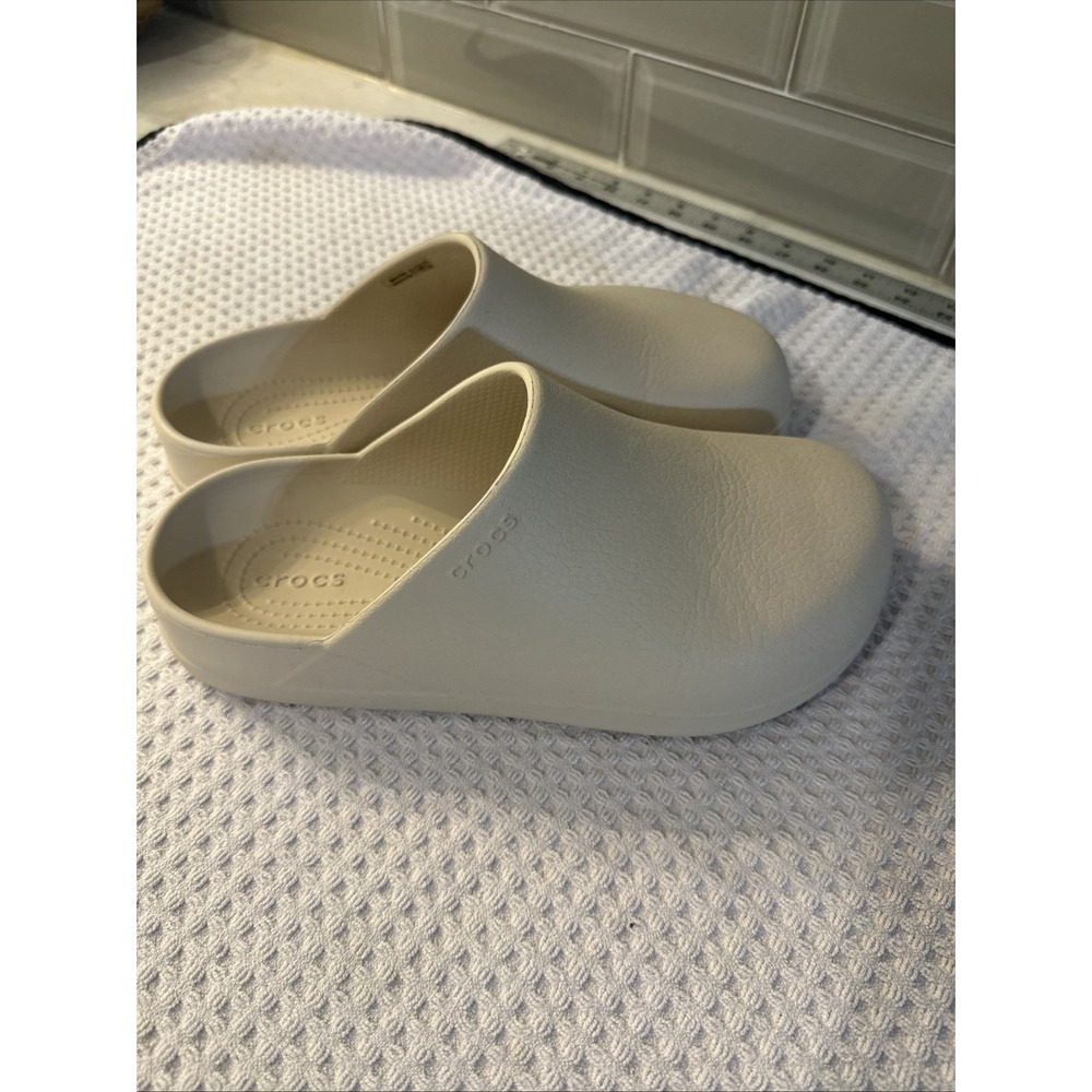 CROCS DYLAN UNISEX CLOG STUCCO IVORY US M7 W9 Lightweight Iconic Mules